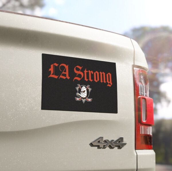 Anaheim Ducks LA Strong Car Magnet