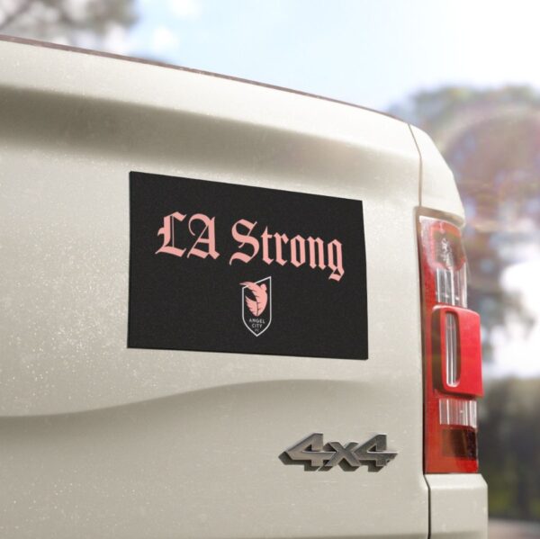 Angel City FC LA Strong Car Magnet