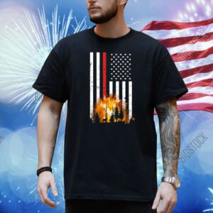 California Firefighter US Flag Shirt