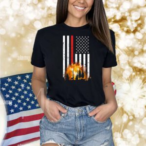 California Firefighter US Flag Shirt