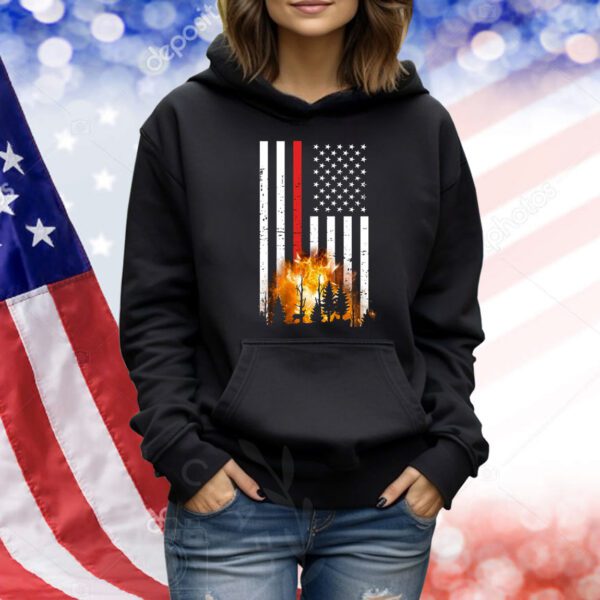 California Firefighter US Flag Shirt