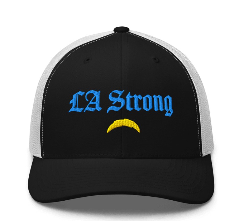 Los Angeles Chargers Fanatics LA Strong Trucker Hat