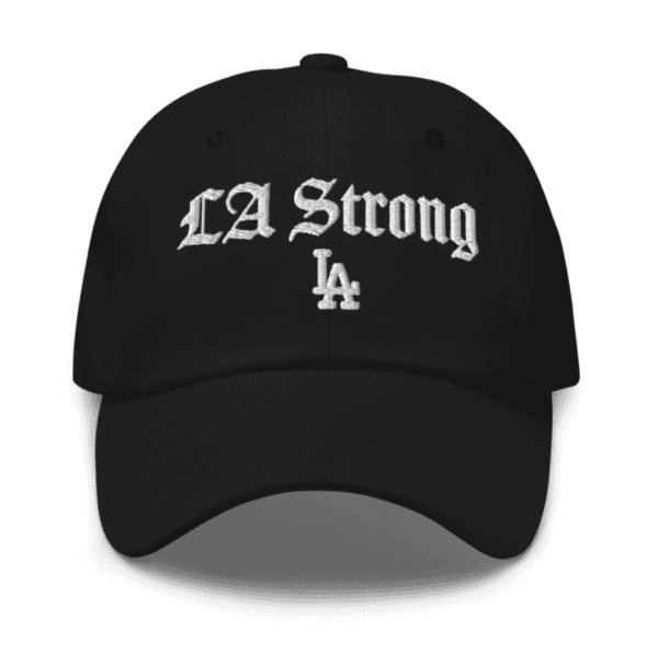 Los Angeles Dodgers Black LA Strong Hat