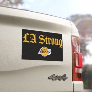 Los Angeles Lakers LA Strong Car Magnet