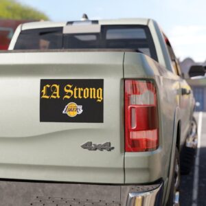 Los Angeles Lakers LA Strong Car Magnet