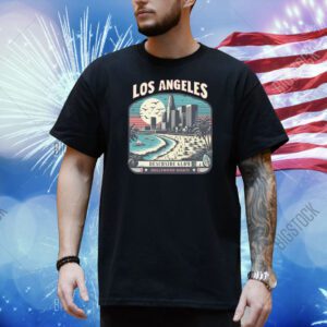 Los Angeles Oversized Beachside Glow & Hollywood Nights Design Shirt