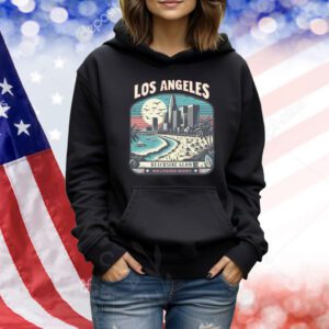 Los Angeles Oversized Beachside Glow & Hollywood Nights Design Shirt