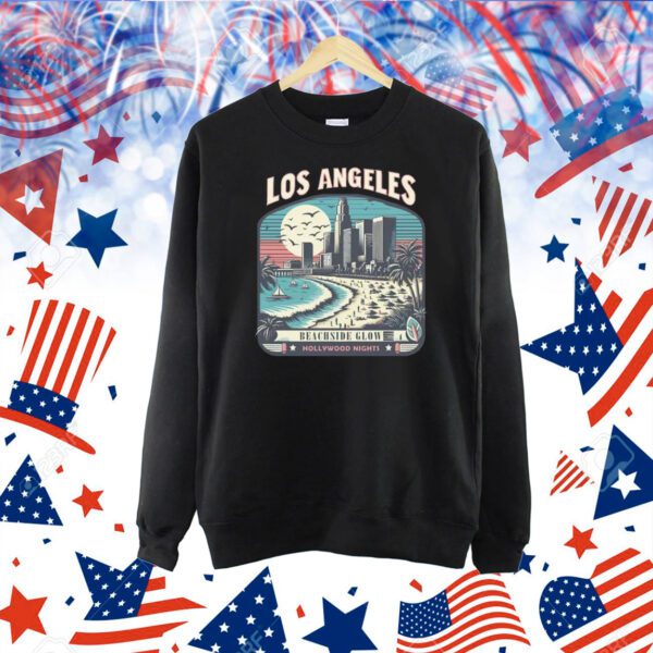 Los Angeles Oversized Beachside Glow & Hollywood Nights Design Shirt