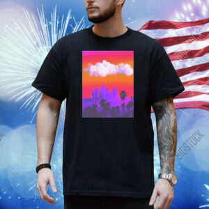 Los Angeles Skyline Palm Trees Shirt