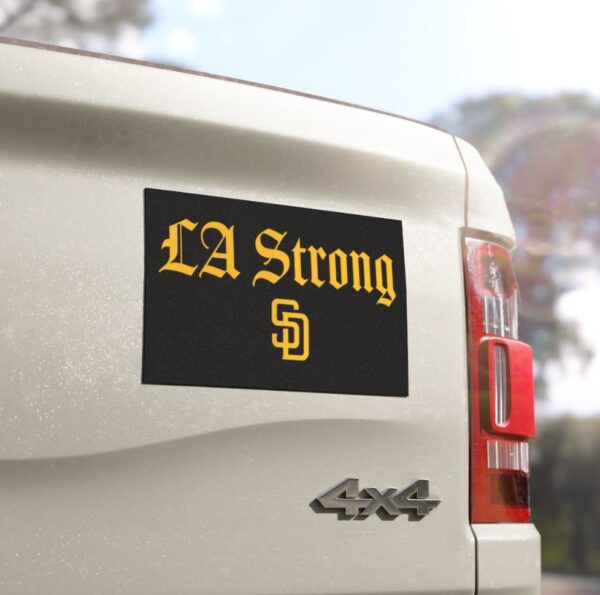 San Diego Padres LA Strong Car Magnet